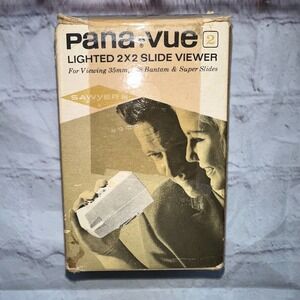 Vintage Sawyer's Pana-Vue 2 Lighted 2X2 Slide Viewer